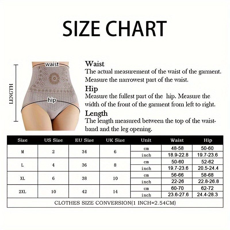 Seamless High-Waist Shapewear Panties - Breathable, Tummy Control Underwear for Women