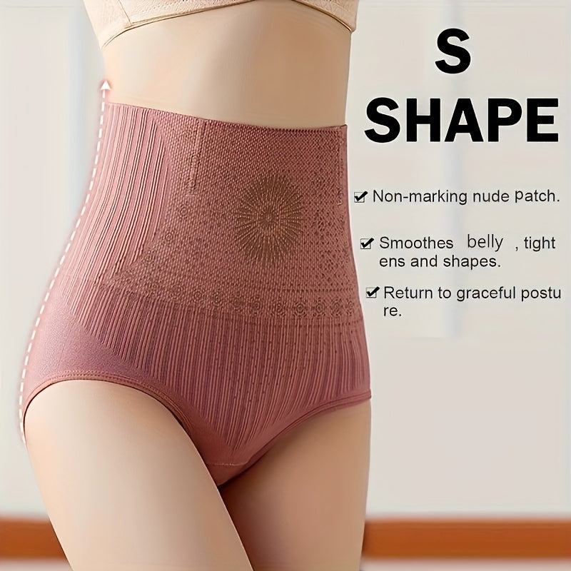 Seamless High-Waist Shapewear Panties - Breathable, Tummy Control Underwear for Women