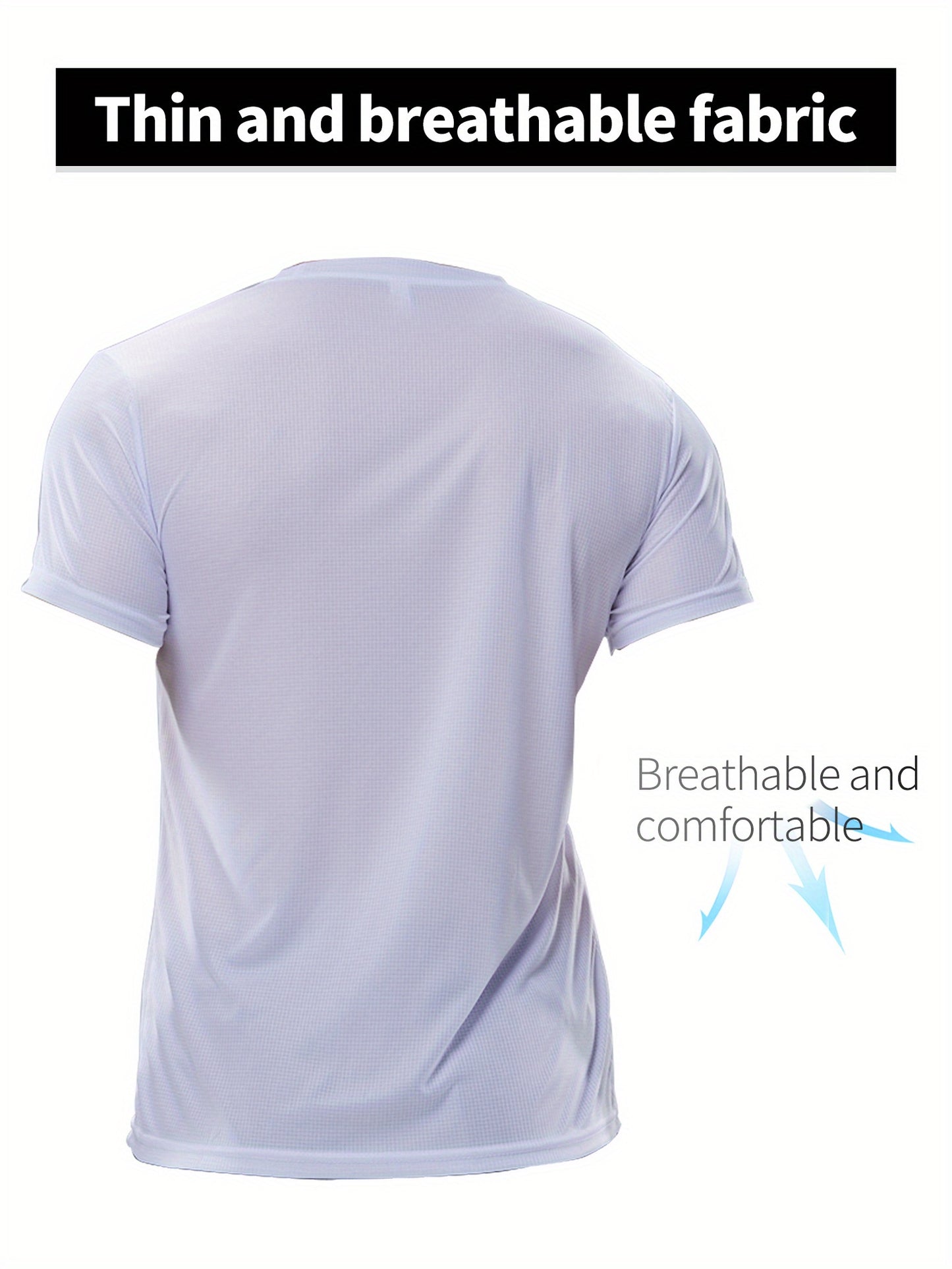 Men's Short Sleeve Ultralight Athletic T-Shirt: Quick Drying For Running, Training, Fitness & Gym Workouts