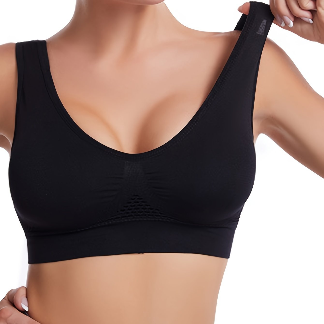 Women's Seamless Sports Bra with Pads - Breathable.