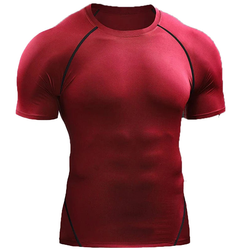 Compression T Shirt Men Quick Dry