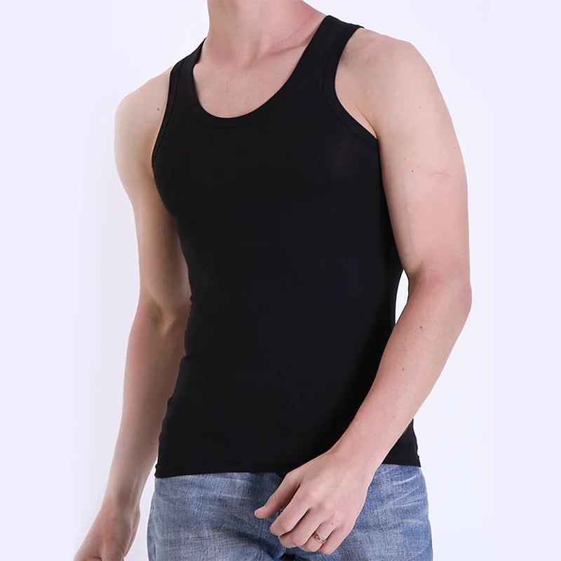 3/1 piece men's pure cotton fitness Tank