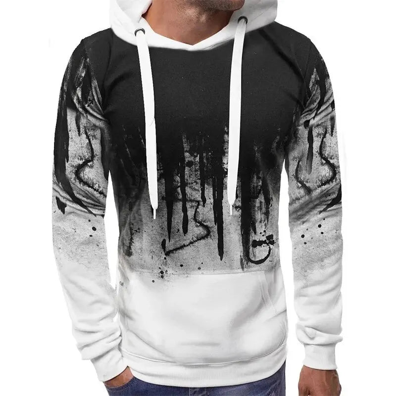 Men's Pullover Hooded Sweatshirt Muscle-Fit