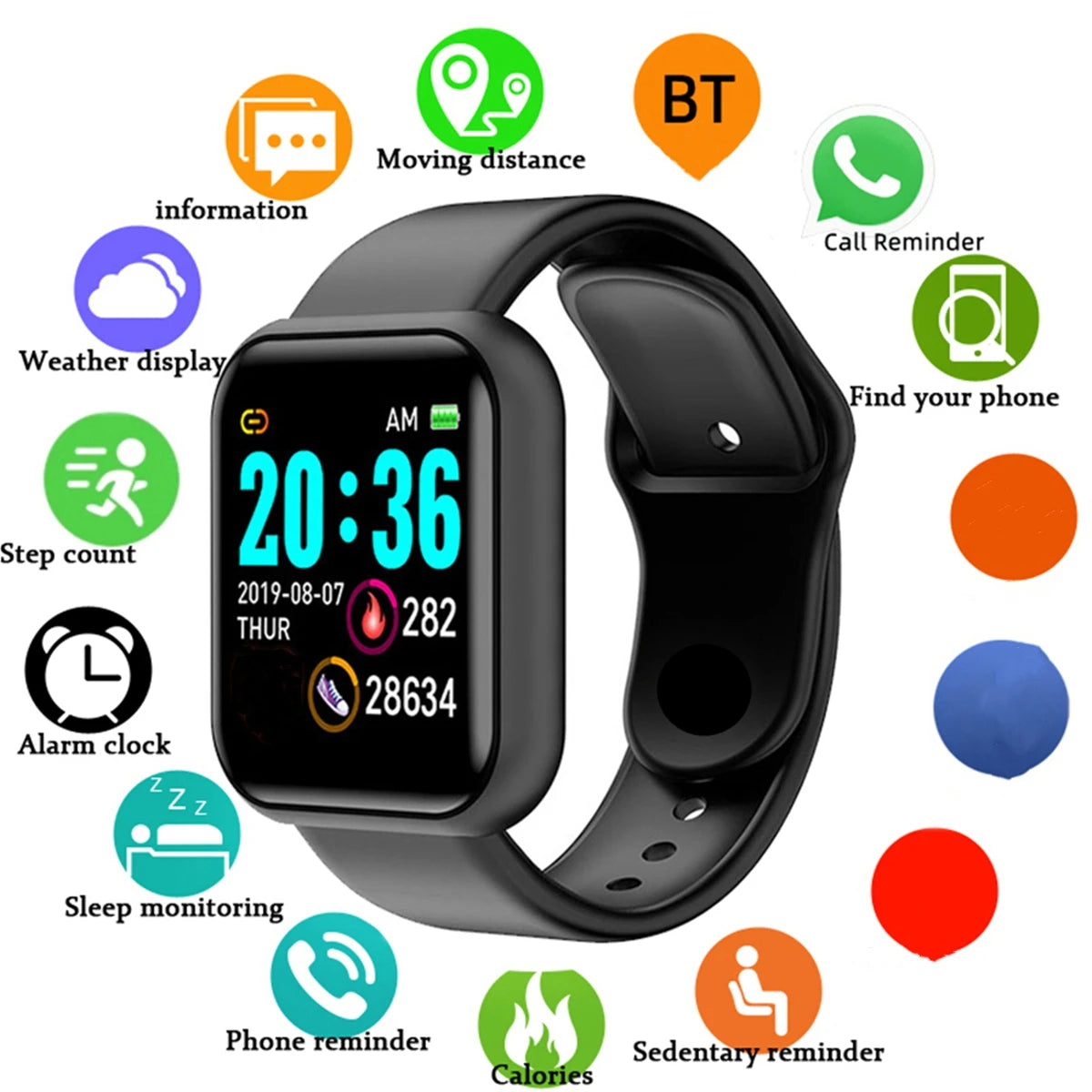 Smart-Watch Unisex for sports and daily activity