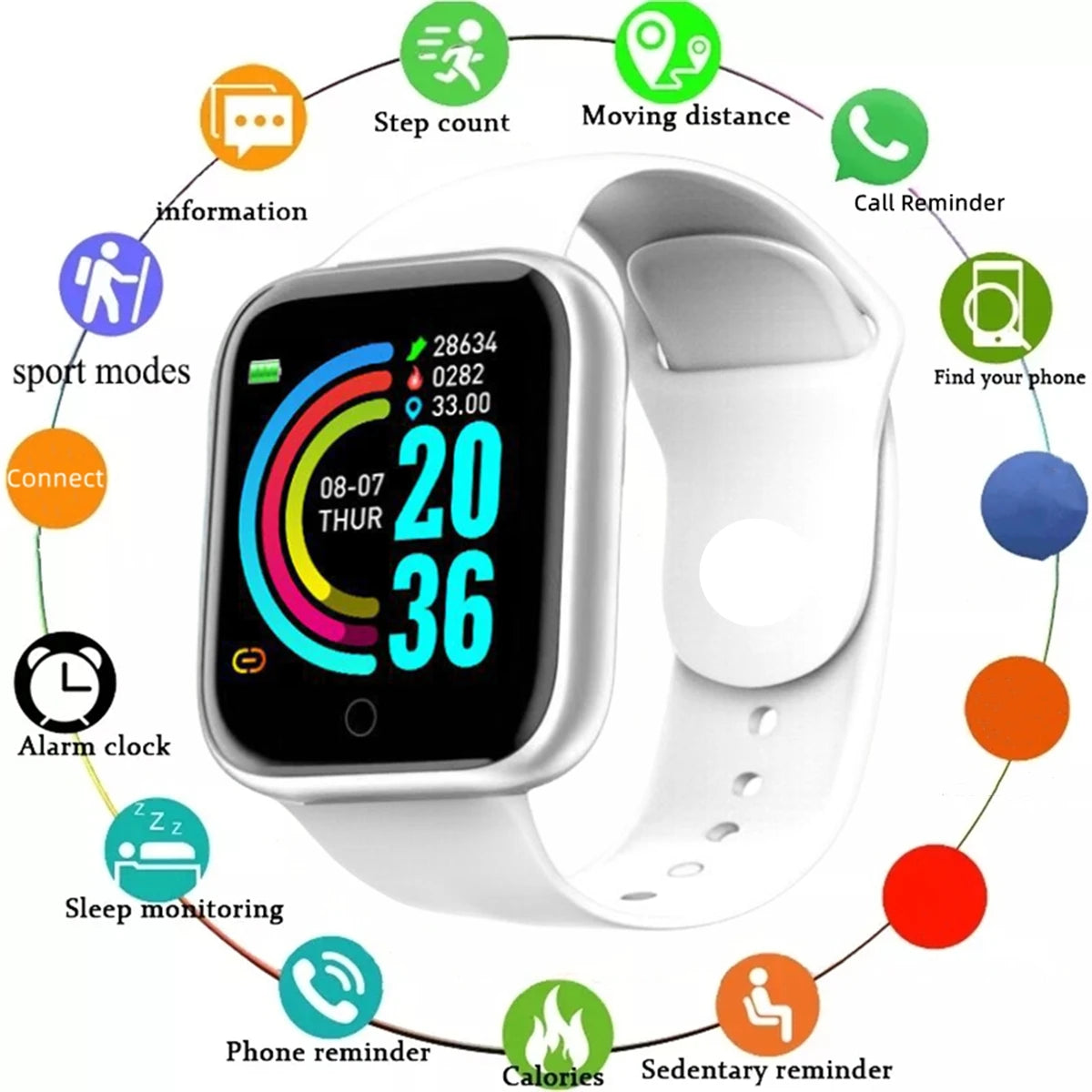 Smart-Watch Unisex for sports and daily activity