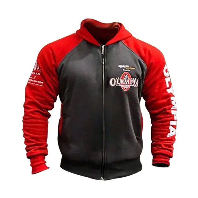 Muscle-Fit Men Gym Hoodie