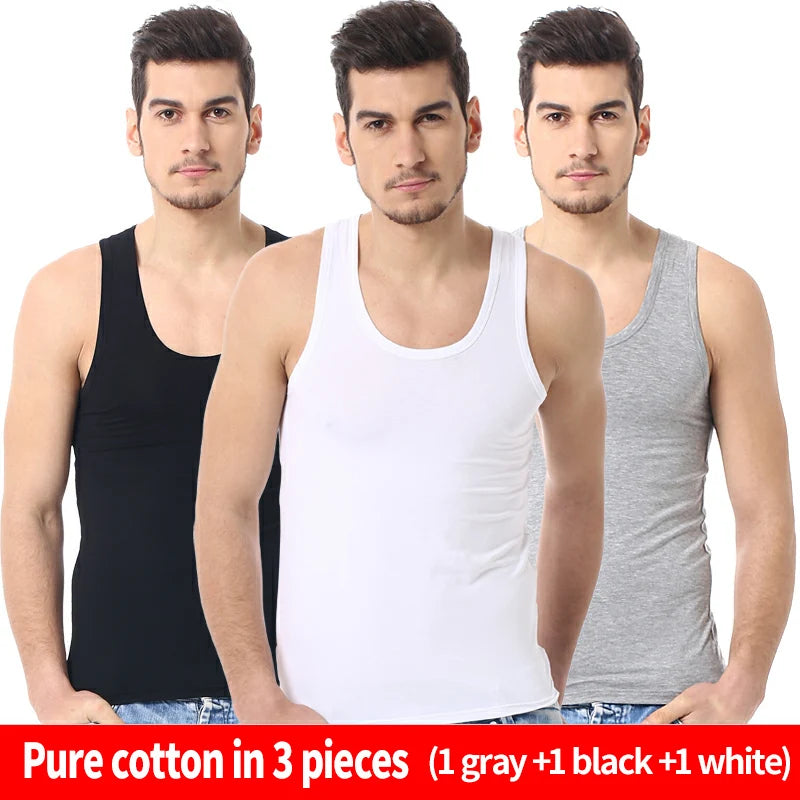 1/3 Pack Men's Cotton Gym Tank